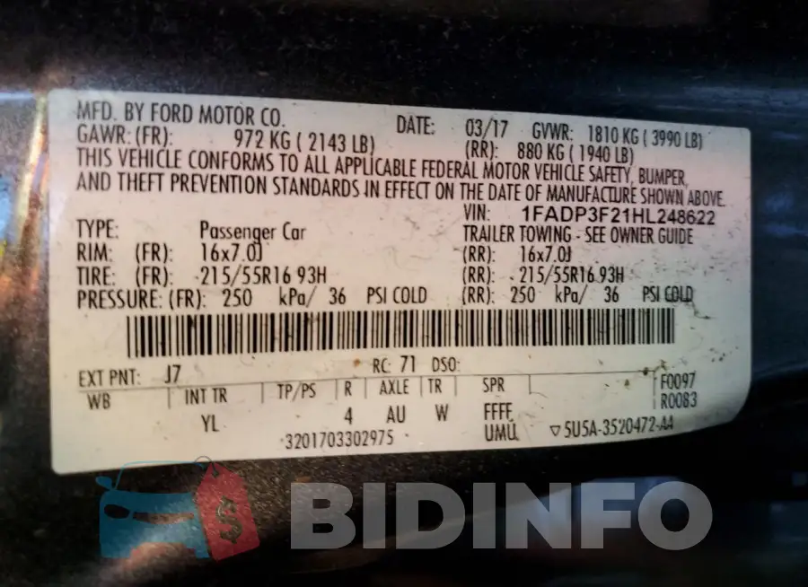 1FADP3F21HL248622 Photo# 12