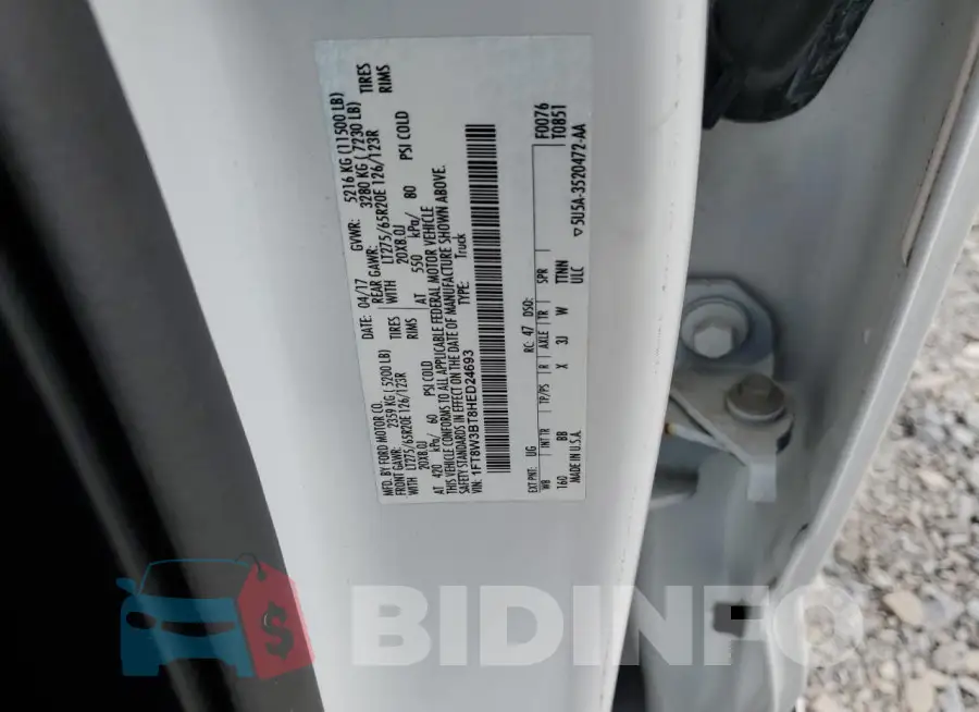 1FT8W3BT8HED24693 Photo# 12