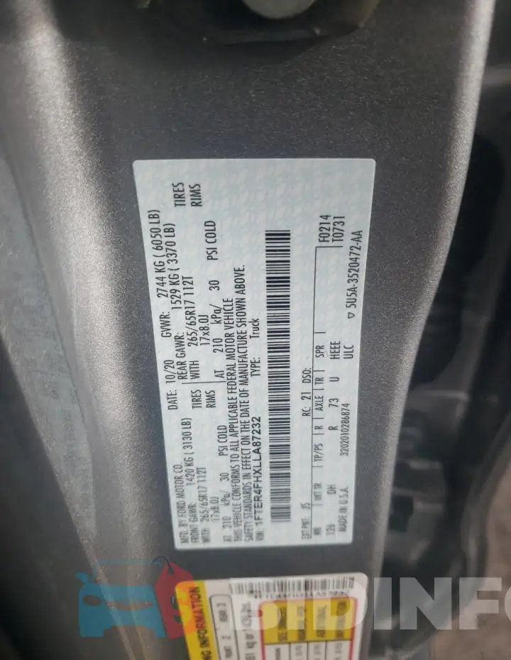 1FTER4FHXLLA87232 Photo# 12