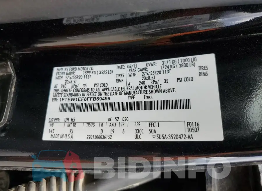 1FTEW1EF8FFB69499 Photo# 12