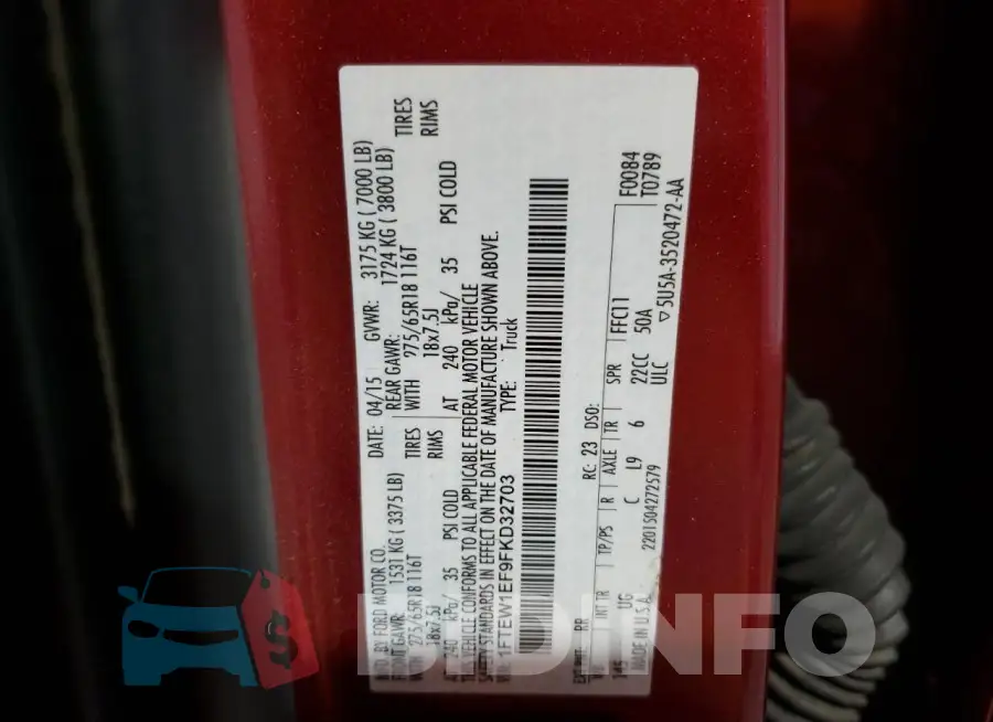 1FTEW1EF9FKD32703 Photo# 12