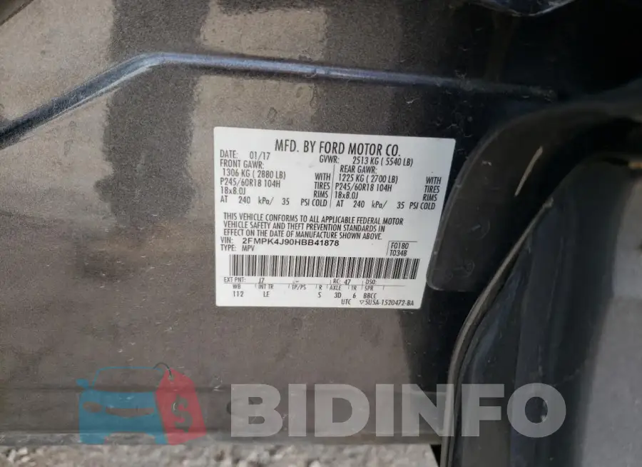 2FMPK4J90HBB41878 Photo# 12
