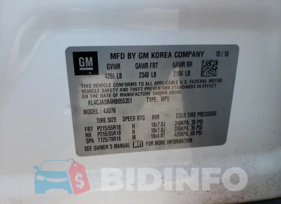 KL4CJASB4HB055351 Photo# 13