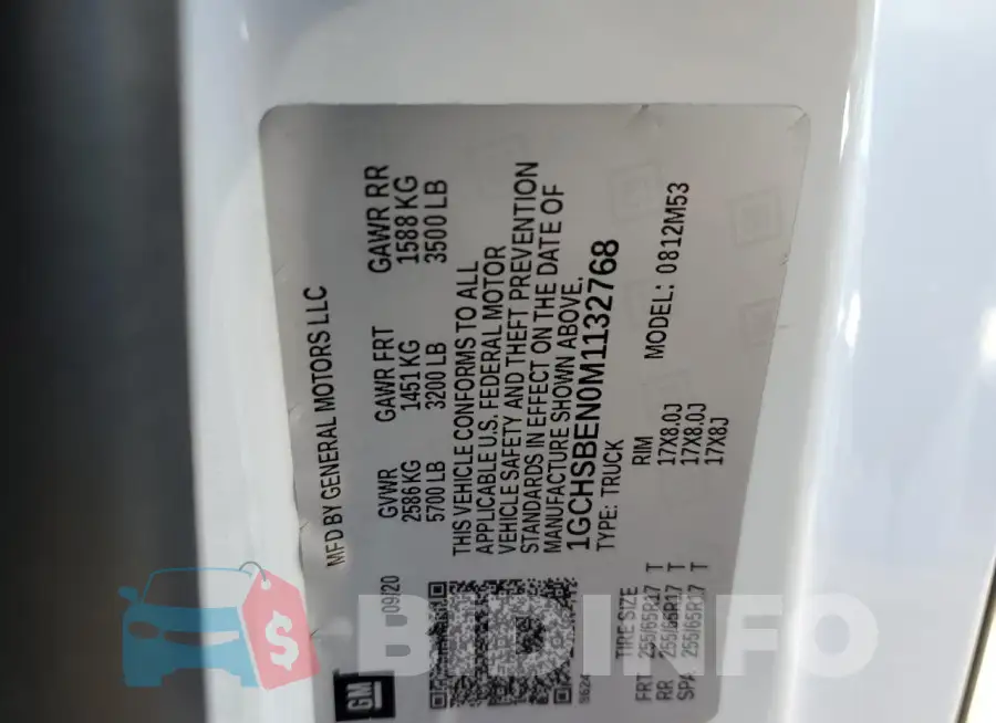 1GCHSBEN0M1132768 Photo# 12