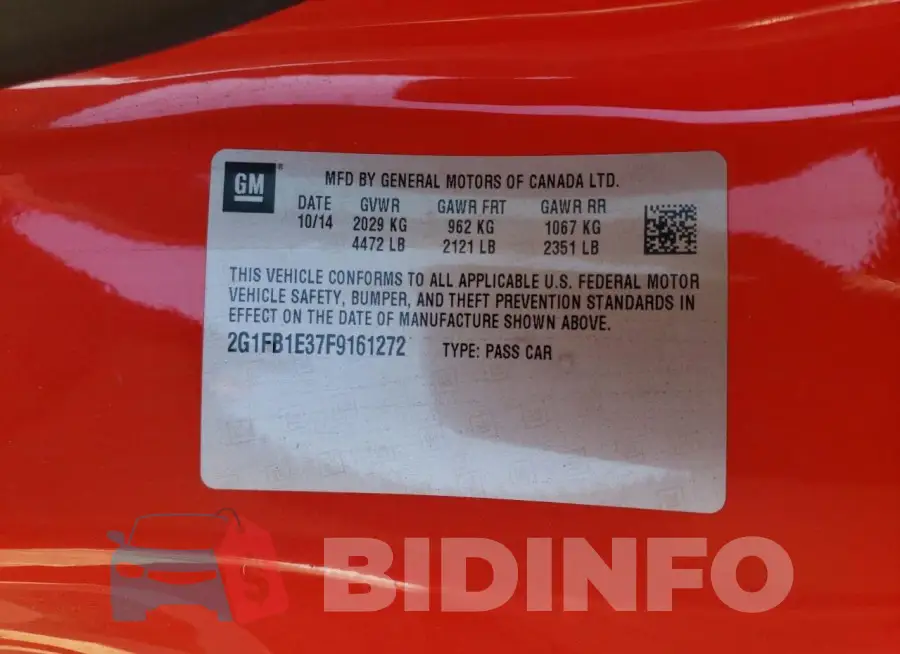 2G1FB1E37F9161272 Photo# 13