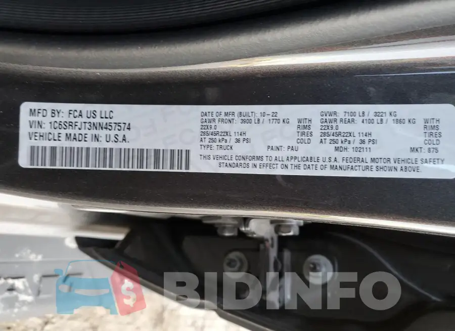 1C6SRFJT3NN457574 Photo# 12