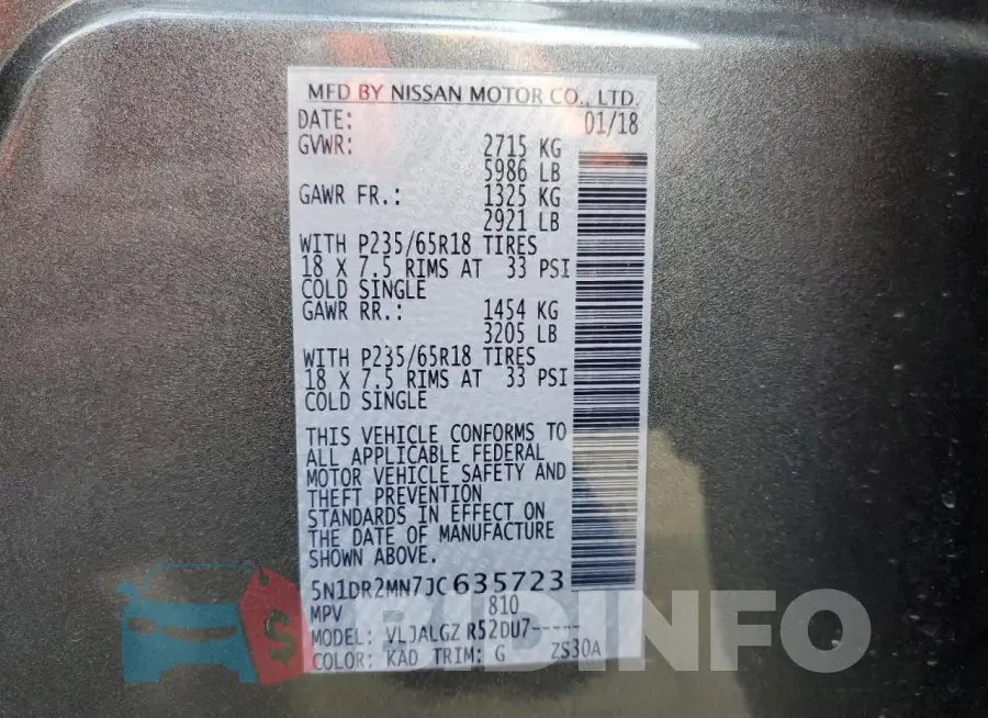 5N1DR2MN7JC635723 Photo# 14