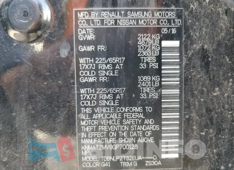 KNMAT2MV9GP700128 Photo# 13