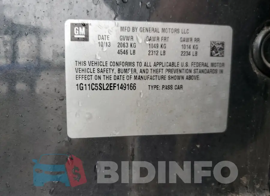 1G11C5SL2EF149166 Photo# 12