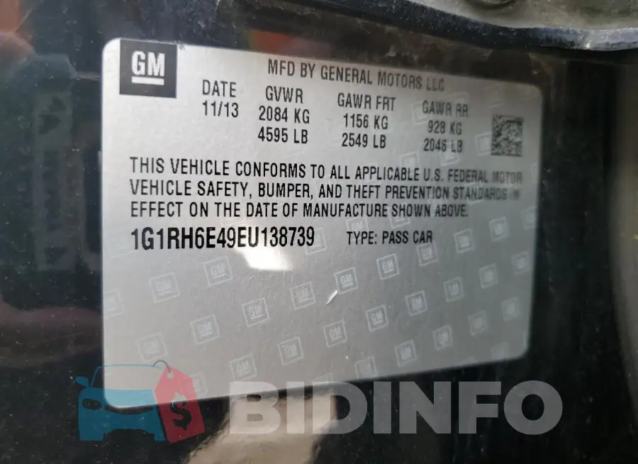 1G1RH6E49EU138739 Photo# 12