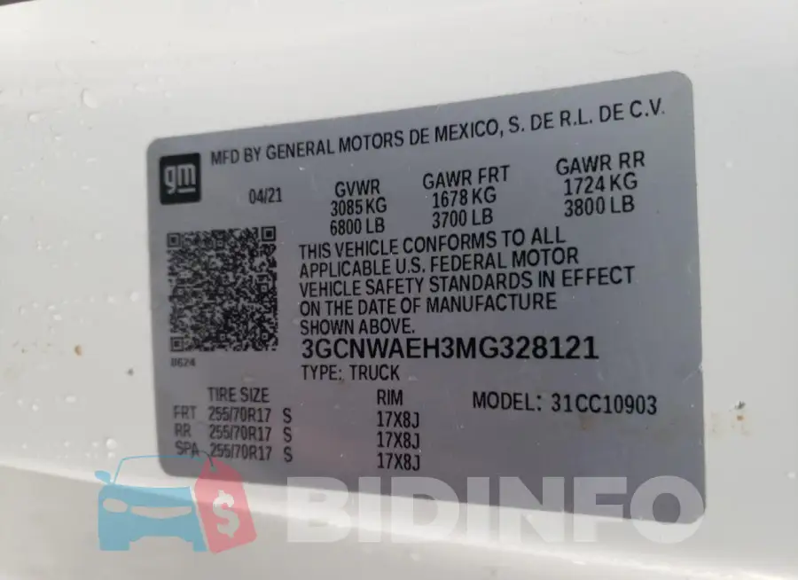 3GCNWAEH3MG328121 Photo# 12