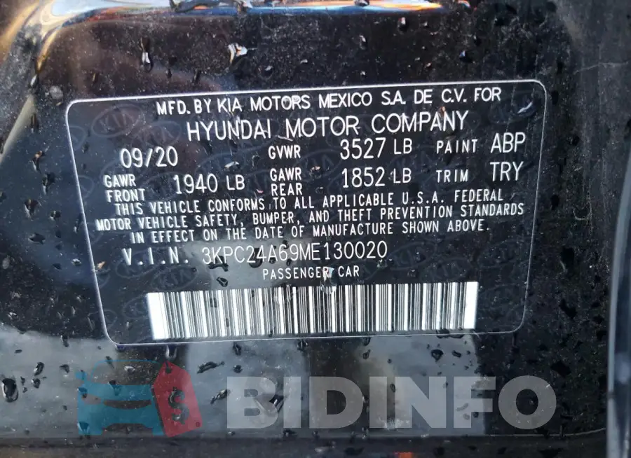 3KPC24A69ME130020 Photo# 12