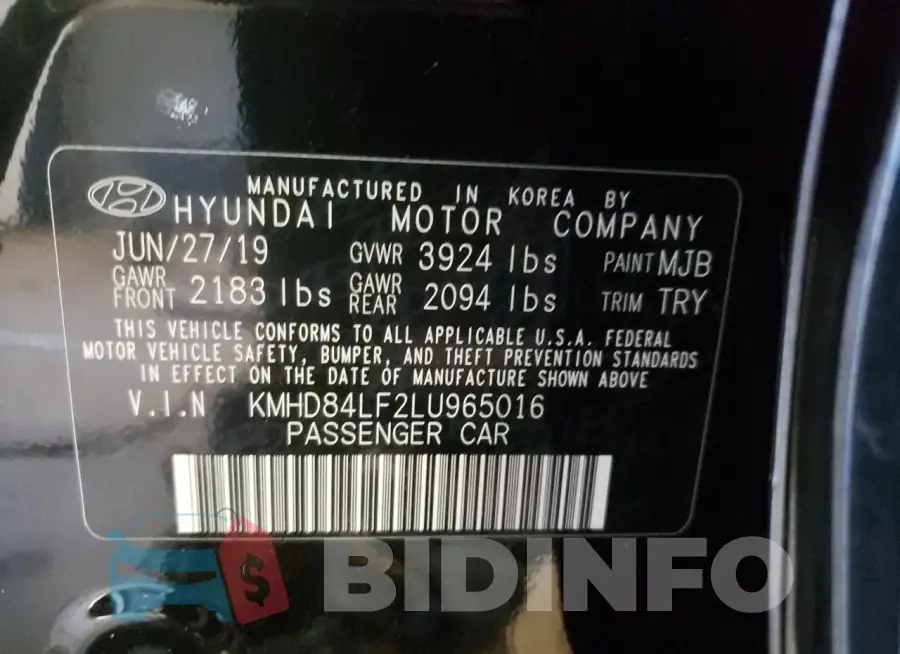 KMHD84LF2LU965016 Photo# 12