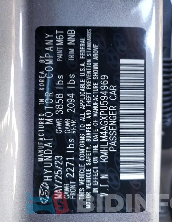KMHLM4AGXPU594969 Photo# 12