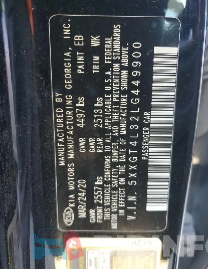 5XXGT4L32LG449900 Photo# 13