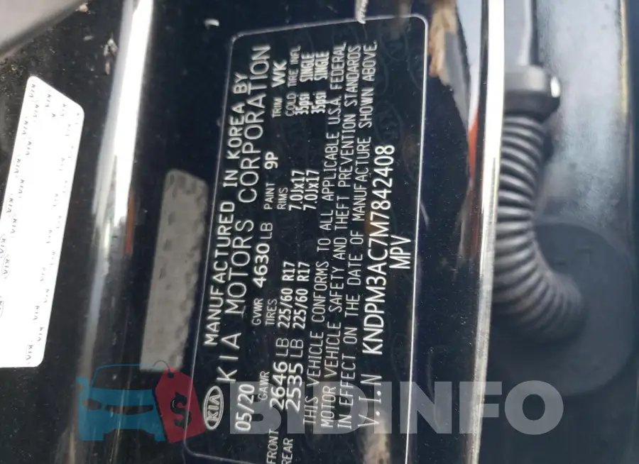 KNDPM3AC7M7842408 Photo# 13
