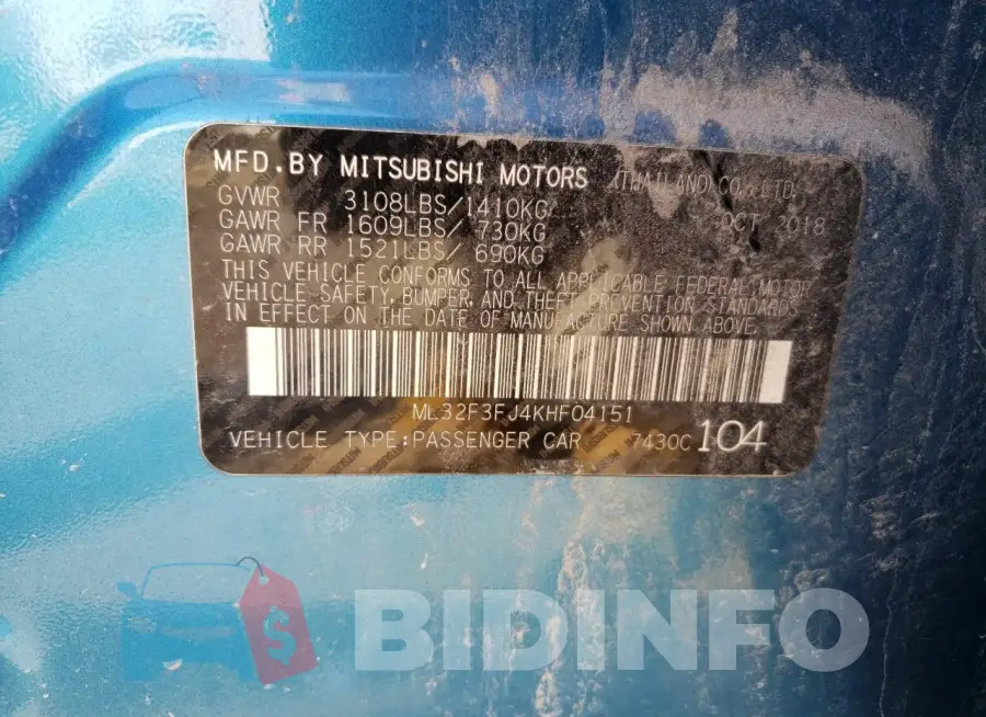 ML32F3FJ4KHF04151 Photo# 13