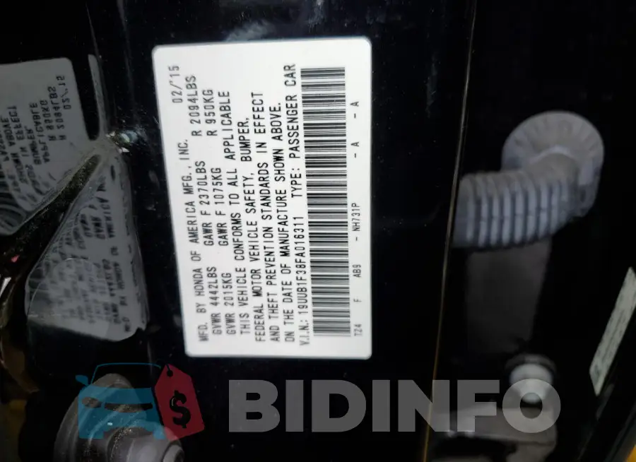 19UUB1F38FA016311 Photo# 12