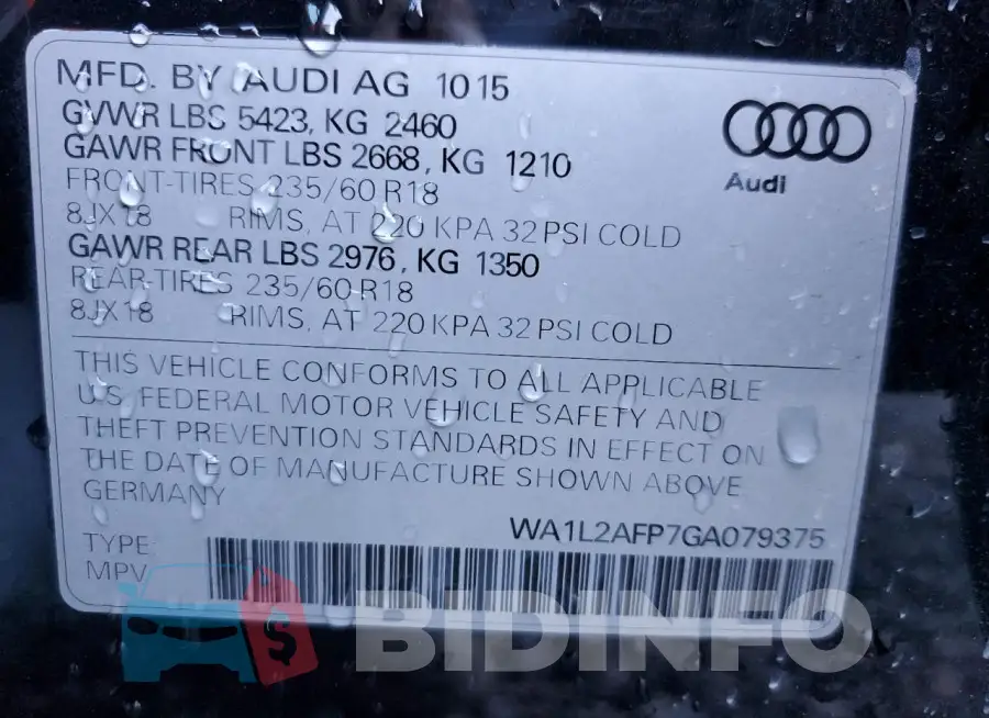 WA1L2AFP7GA079375 Photo# 14