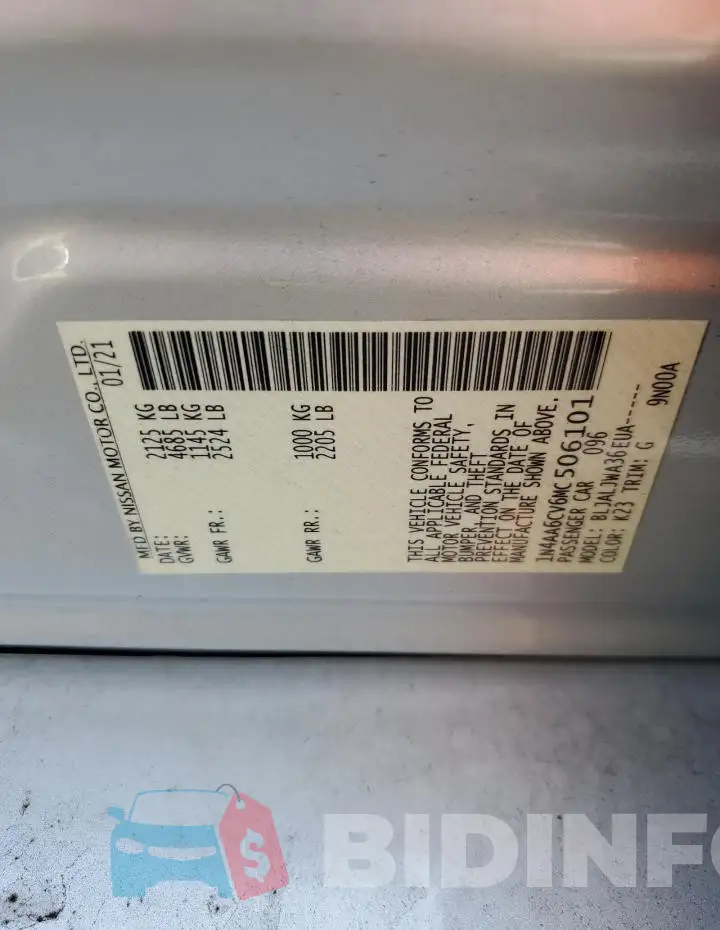 1N4AA6CV6MC506101 Photo# 12