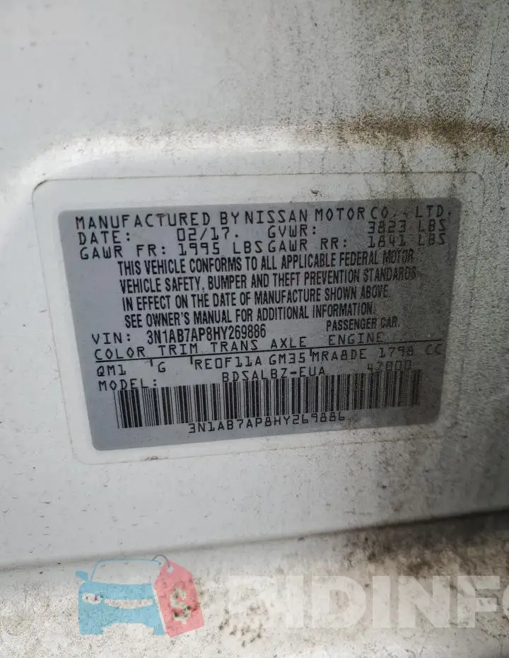 3N1AB7AP8HY269886 Photo# 12
