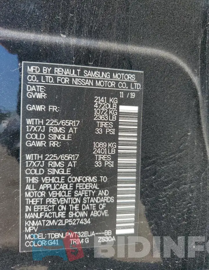 KNMAT2MV2LP527434 Photo# 14