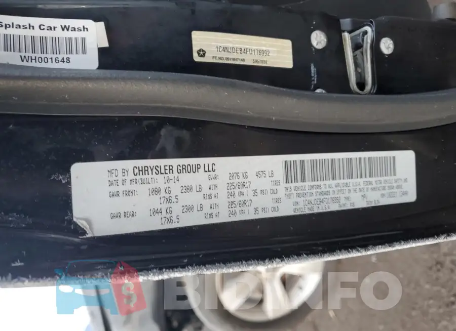 1C4NJDEB4FD176992 Photo# 12