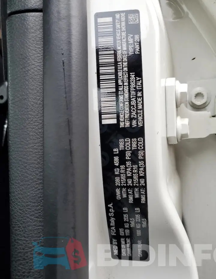 ZACCJBAT0FPB62841 Photo# 13