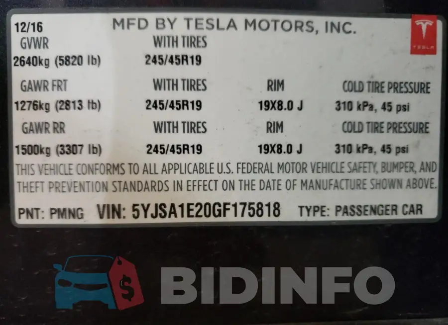 5YJSA1E20GF175818 Photo# 13