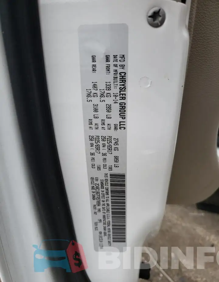 2C4RC1BG7FR570994 Photo# 12