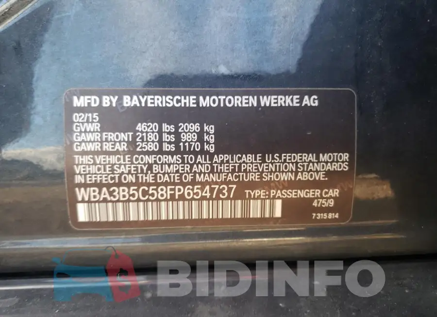 WBA3B5C58FP654737 Photo# 12