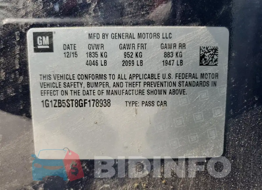 1G1ZB5ST8GF178938 Photo# 12