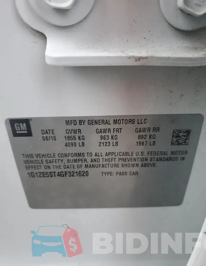 1G1ZE5ST4GF321620 Photo# 12