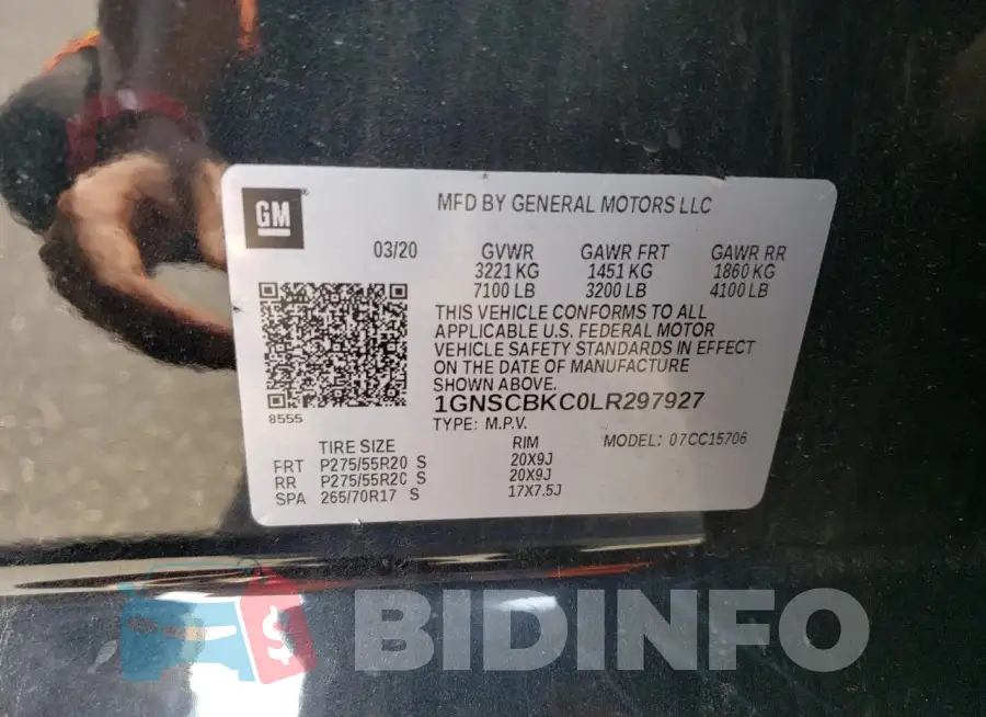 1GNSCBKC0LR297927 Photo# 12