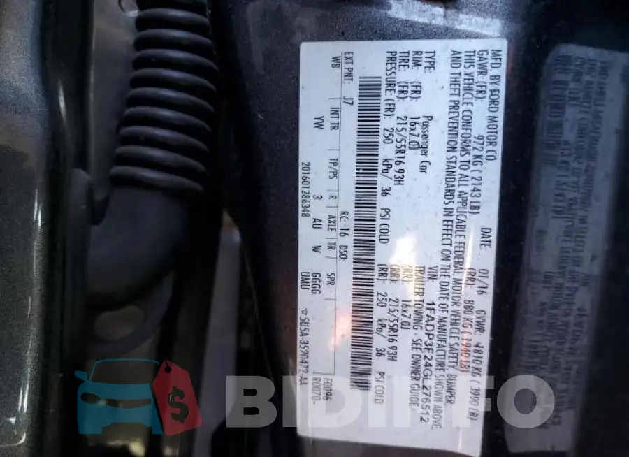 1FADP3F24GL276512 Photo# 12