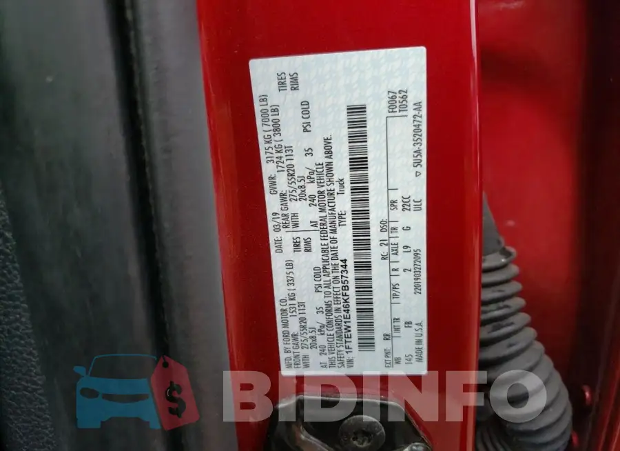 1FTEW1E46KFB57344 Photo# 12