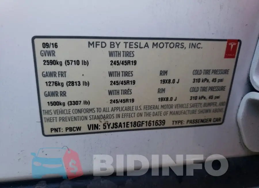 5YJSA1E18GF161639 Photo# 13