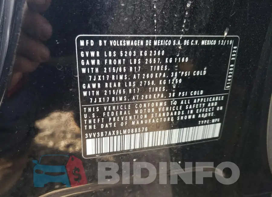3VV3B7AX9LM088576 Photo# 12