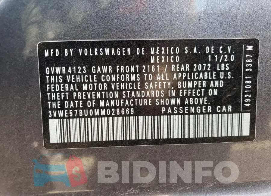 3VWE57BU0MM028669 Photo# 12