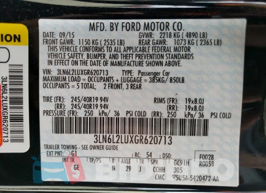 3LN6L2LUXGR620713 Photo# 12