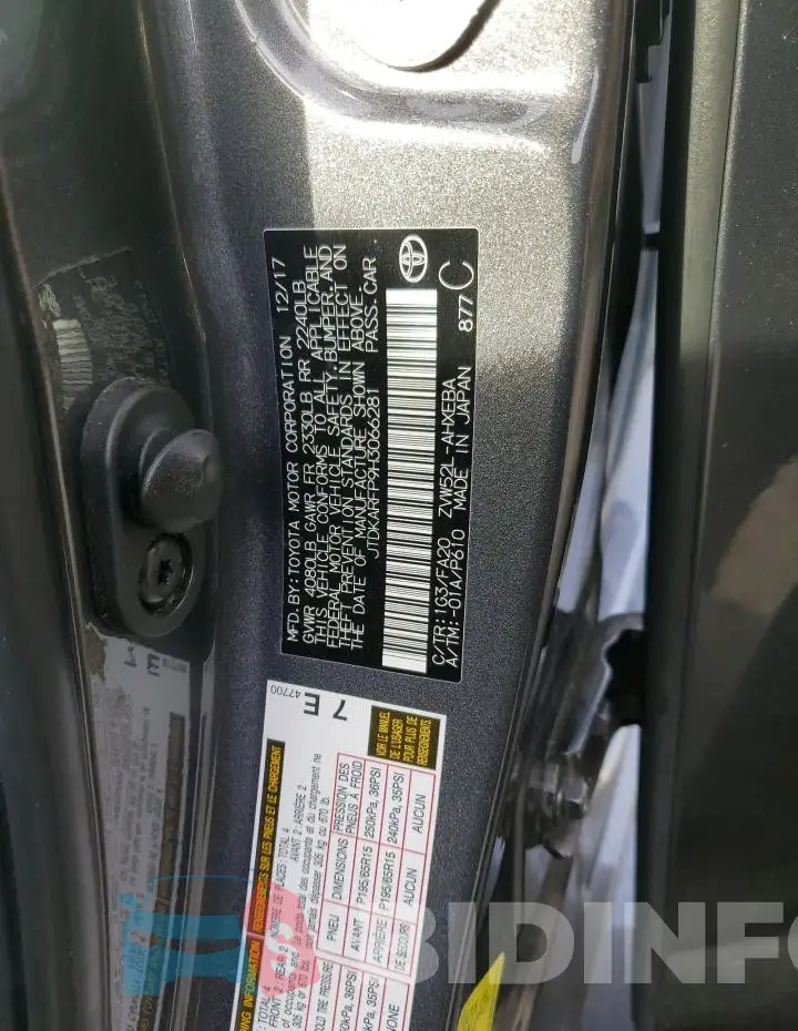 JTDKARFP9H3066281 Photo# 13