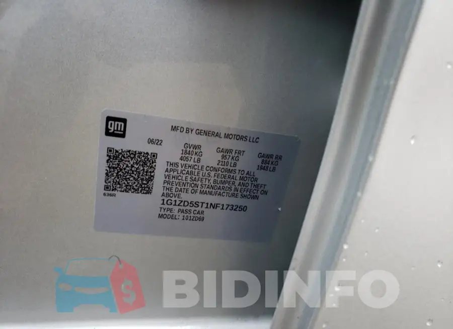 1G1ZD5ST1NF173250 Photo# 13