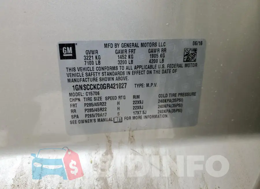 1GNSCCKC0GR421027 Photo# 13