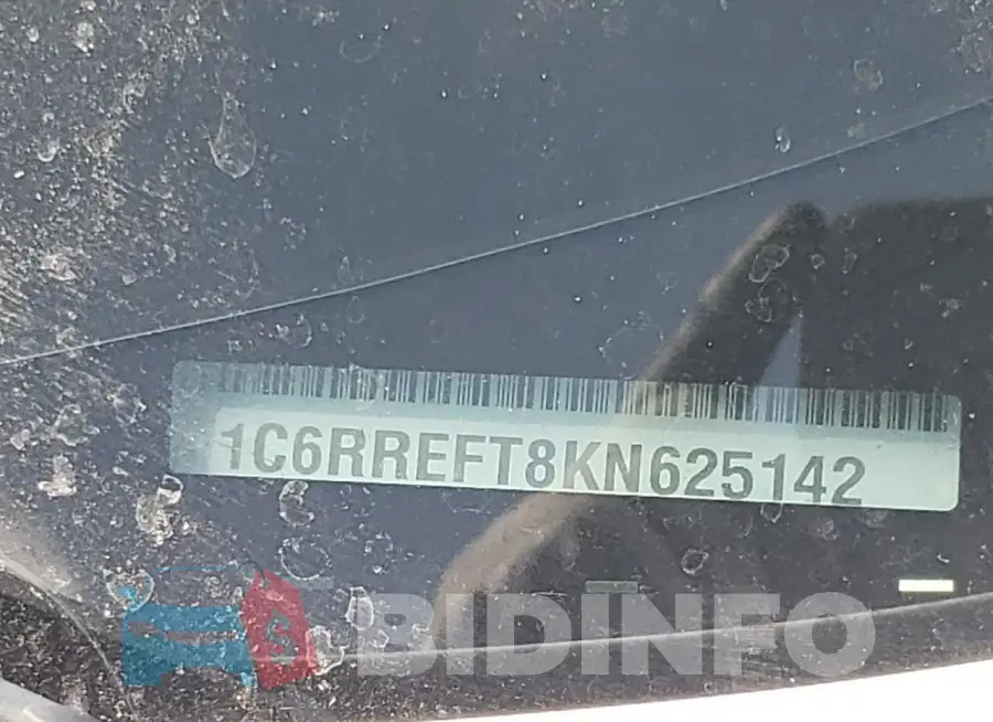 1C6RREFT8KN625142 Photo# 10