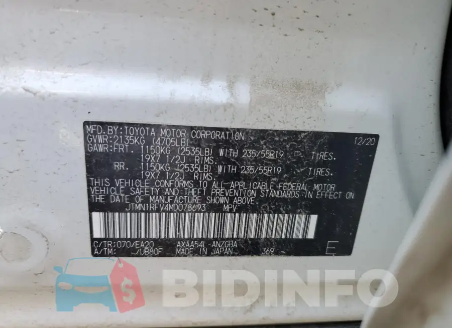JTMN1RFV4MD078693 Photo# 14