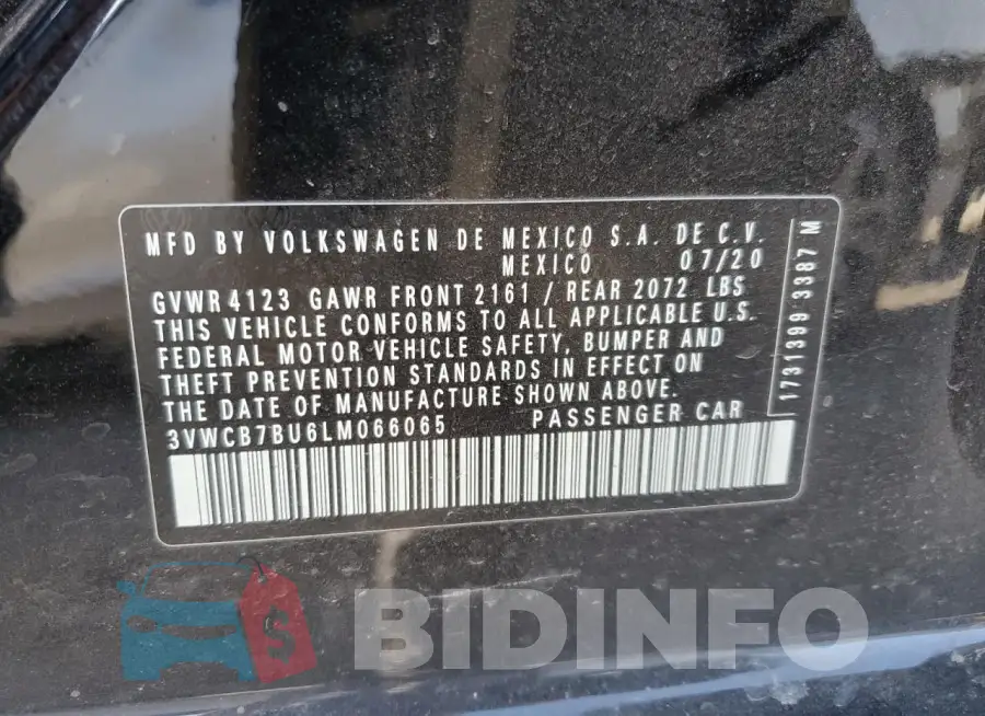 3VWCB7BU6LM066065 Photo# 12