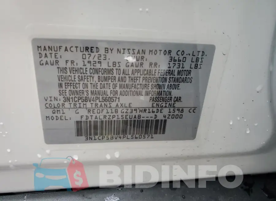 3N1CP5BV4PL560571 Photo# 13