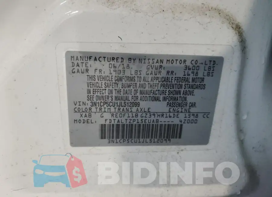3N1CP5CU1JL512099 Photo# 12