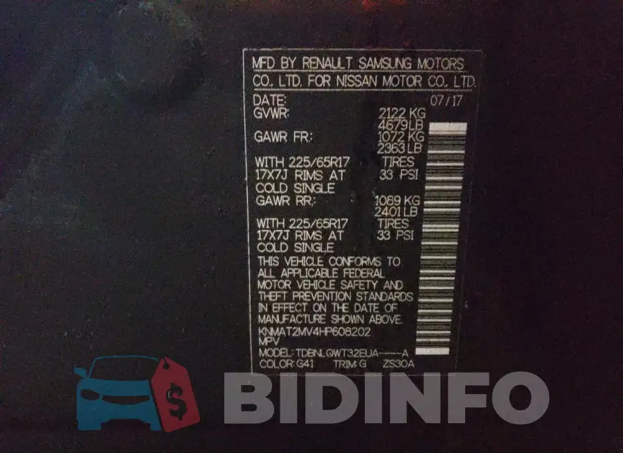 KNMAT2MV4HP608202 Photo# 13