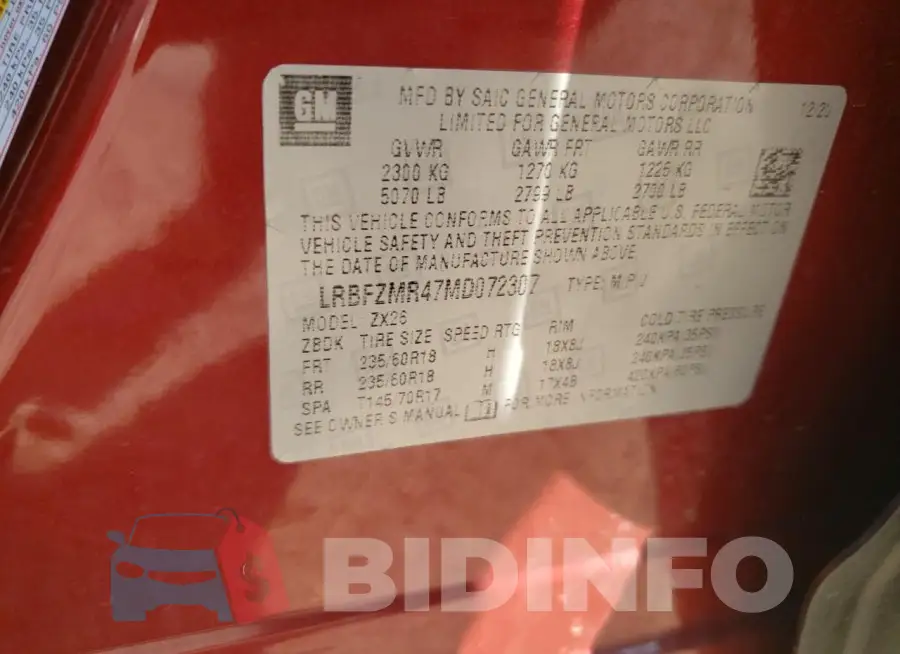 LRBFZMR47MD072307 Photo# 12